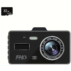 Resim Sunshine011 1080p Hd 3 Inç Araç Kamerası Geniş Açı Gece Görüş 360 Derece Dönebilir 32gb Hafıza Kartlı 