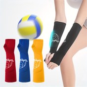 Resim 1 Çift Profesyonel Voleybol Spor Kol ve Bilek Kılıfı Koruyucuları, Elastik Nefes Alabilen Hızlı Kuruyan Anti-Çarpışma Basınçlı Kol Kılıfları 