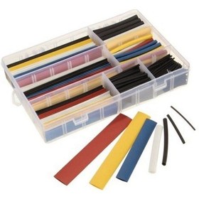 Resim Isı Shrink Daralan Makaron Kablo Yalıtım Seti Kutulu 140 Adet 