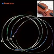 Resim 4/4 -1/8 boyutları için 4 adet profesyonel keman tel seti E-1., A-2., D-3. ve G-4. teller 