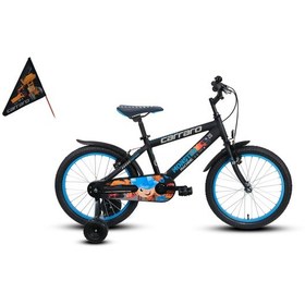 Resim Carraro Monster 16 Alüminyum Kadro 16j Çocuk Bisikleti Siyah Mavi 