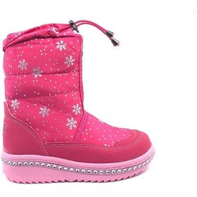 Resim Ayakkabımood Le Petit Fuşya Taşlı Kürklü Kız Çocuk Kar Botu Fuşya 