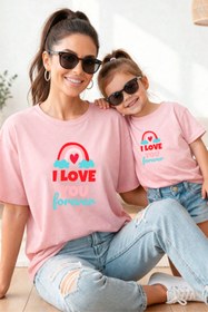 Resim genosha Anne Kız 100% Pamuk T-shirt Mama Mini Mother Daughter TEKLİ FİYAT 