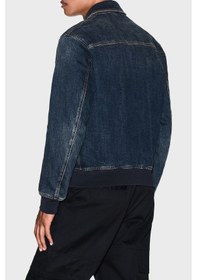Resim Armani Exchange Erkek Kot Ceket Xm001955 Af15833 Mb001 Lacivert Lacivert 