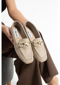 Resim Modafrato Aly-165 Kadın Babet Günlük Kadın Ayakkabı Krem 