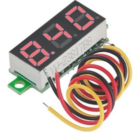 Resim Bonnie LED Dijital Voltmetre 0.28 Inç Üç Satır Dc 0-100V Voltaj Gösterge Test Cihazı Kırmızı (Yurt Dışından) 