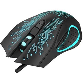 Resim Hytech HY-X8 3200 Dpi RGB 6 Button Eagle Siyah 1.5 M Kablolu Gaming Oyuncu Mouse 