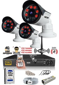Resim IDS DS-2015HD-SET3-ARRAY 3 Kameralı 1080P Full HD 5 MP Sony Lensli Kamera Seti - 2015 