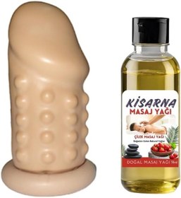 Resim Kadın Etkilemeye Yardımcı Tırtıklı Uzatmalı Prezervatif 50 ml Çilekli Yağ Hediye 