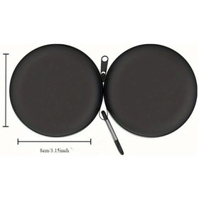 Resim Chuangyinshop 2024 Yeni 1 Adet Siyah Ve Kırmızı Taşınabilir Reçine Kültablası Kapaklı 