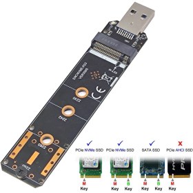 Resim Sones Usb3.1 10gbps Gen2 - Nvme Sata Çift Protokollü M.2 Ssd Yükseltici Kartı 