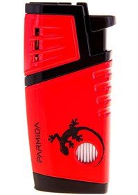 Resim Parmida 2 Torch Pürmüz Kırmızı Desenli Puro Çakmağı 