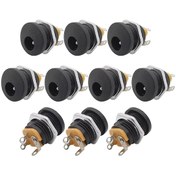 Resim IC-258 DC Şase 2.5 MM Yuvarlak Somunlu 5.5x2.5 MM 10 Adet 
