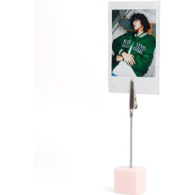 Resim Fujifilm Instax Mini 12 Fotoğraf Makinesi + 20'li Film + Kıskaçlı Stand + pvc Albüm + Simli Pleksi Kılıf Seti Pembe 