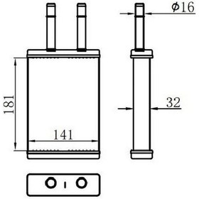 Resim ORIS KKI038032 Kalorifer Brazing Heater A/M 180X145X32 Rio 