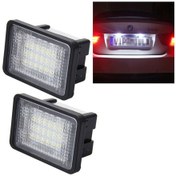 Resim Sones Mercedes-benz Glk X204, 2w 120lm, Dc12v İçin 18 Smd-3528 Lambalı 2 Pcs Plaka Işığı 