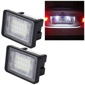Resim Sones Mercedes-benz Glk X204, 2w 120lm, Dc12v İçin 18 Smd-3528 Lambalı 2 Pcs Plaka Işığı 