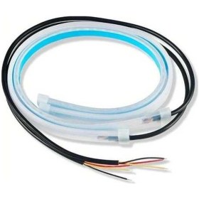 Resim Trendooze Turcoshop11 2 Adet Ultra İnce 17.72 İnç Led Kaş Şerit Sinyal Sarı Beyaz Renk Akışkan Tasarım 12v Araç Işığı 