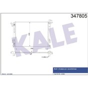 Resim Kale Oto Radyatör 347805 Radyatör Ix35-Sportage 1,6-2,0 10- Benzinli Otomatık Vites 