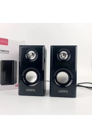 Resim JUNGLEE 1+1 Speaker Pc Laptop Hoparlörü Usb Beslemeli 3.5 Mm Jack Girişli Leerfei D-092 