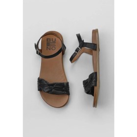 Resim Bueno Shoes Siyah Deri Kadın Topuklu Sandalet 01WU4230 01WU4230 