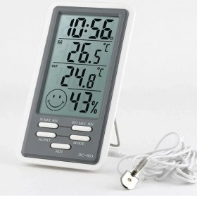 Resim DC-803 Kablolu Alarmlı Sıcaklık ve Nem Ölçer 