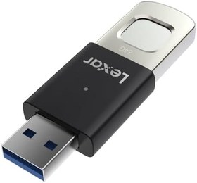 Resim Lexar JumpDrive Fingerprint F35 PRO 64 GB USB 3.0 Flash Sürücü, 300 MB/s'ye kadar okuma/150 MB/s yazma, USB bellek, 10 parmak izi kimliğine izin verilir, bellek çubuğu, PC/Laptop (LJDF35P064G-RNBNG) 