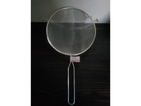 Resim Evefix 18 cm Metal Saplı Kalaylı Un - Süt - Şeker - Bakliyat Süzgeci 