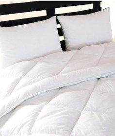 Resim Kışlık Kalın 4kg Pamauklu Kumaş Çift Kişilik Yorgan Beyaz 