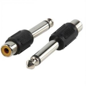 Resim 6.3 mm Mono Erkek to RCA Dişi Çevirici Aparat 