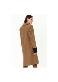 Resim Z6640 Dewberry Bayan Palto-Camel 