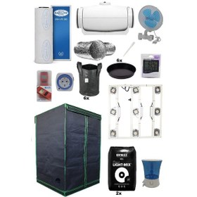 Resim 120x120x200 Bitki Yetiştirme Kabin Seti Pro 
