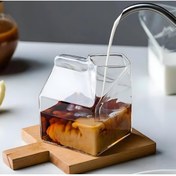 Resim STOREMAX Süt Kutusu Tasarım Cam - Kahve, Süt, Kokteyl İçin Şık Sunum 978262 