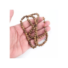 Resim Venge Ağacı 99luk Küre Kesim 6mm Namaz Tesbihi Kahverengi 