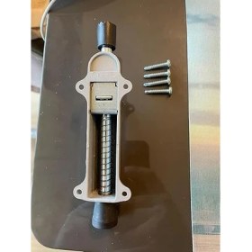 Resim Basmalı Kapı Stoperi, Gri Renkli, 4 Vida Dahil, Dayanıklı Metal, Kolay Montajlı, Modern Tasarımlı Kapı Tutucu, Estetik ve Ergonomik Iç Mekan Aksesuarı (Gri) 