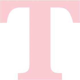 Resim Karton Harf Banner Pembe T 