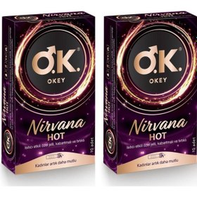 Resim Okey Nirvana Hot Prezervatif 10'lu x 2 