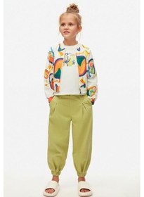 Resim Nk Kids Kız Çocuk Rainbow Ceket 38541 Ekru-mavi 