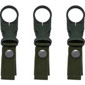 Resim Cloud011 Deep Green 3 Adet Siyah Naylon Tokalı Askı Kampçılık Tırmanma Bağlama Kancası Koyu Yeşil 