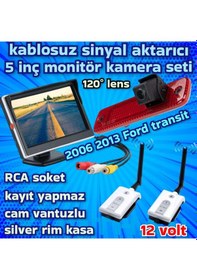 Resim Kablosuz 5 İnç Ekran 2006-2013 Ford Transit Uyumlu Kamera 12 Volt 