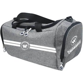 Resim woys Bags Omuz Askılı Gri Büyük Boy Spor Ve Seyahat Çantası Su Geçirmez Kumaş 