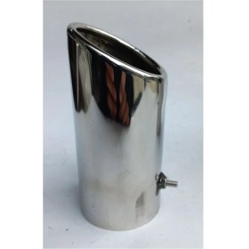 Resim Egzozcum 60 Mm. Passat Jetta Uyumlu Tekli Somunlu Paslanmaz Krom Egzoz Eksoz Ucu 1 Adet 