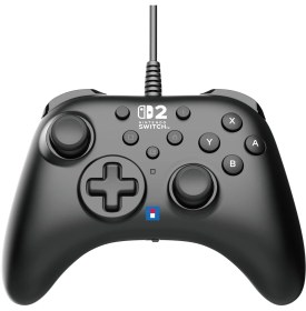 Resim Nintendo Switch Horıpad Turbo Kablolu Gamepad Siyah Ergonomik Tasarım ve Programlanabilir Tuşlar 