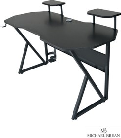 Resim Michael Brean Özel Tasarım Oyuncu Masası 150 Cm Bardaklık Ve Kulaklık Tutucu Hediye 