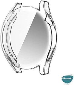 Resim Microsonic Huawei Watch GT3 46mm için Kılıf 360 Full Round Soft Silicone Şeffaf [Watch GT3 46mm ile Uyumlu Kılıf - Şeffaf] 