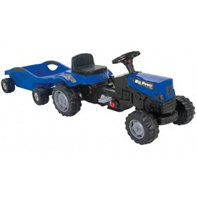 Resim PİLSAN Power Pedallı Big Trolley (Römorklu) Traktör Mavi 