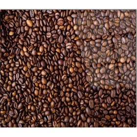 Resim Olinpa Cam Ocak Arkası Koruyucu | Kahve Çekirdeği Desenli 