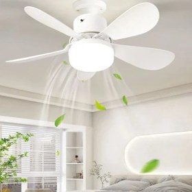 Resim Cata Cata Karayel Fan LED Işıklı Vantilatör 82W Kumandalı Ampul Ct- 1155 