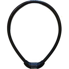 Resim Yuma Kilit Yuma Motorsiklet Kilidi 5 Şifreli Siyah ( Boy : 120CM-ÇAP : 20MM ) 