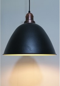 Resim Rioligh Retro Siyah Içi Gold Tekli Metal Sarkıt Çap:28Cm 
